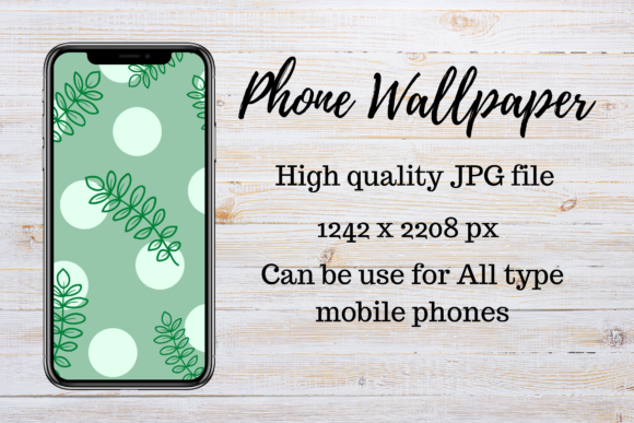 Download Phone Wallpaper Minimalist Green Leaf - Premium Resources