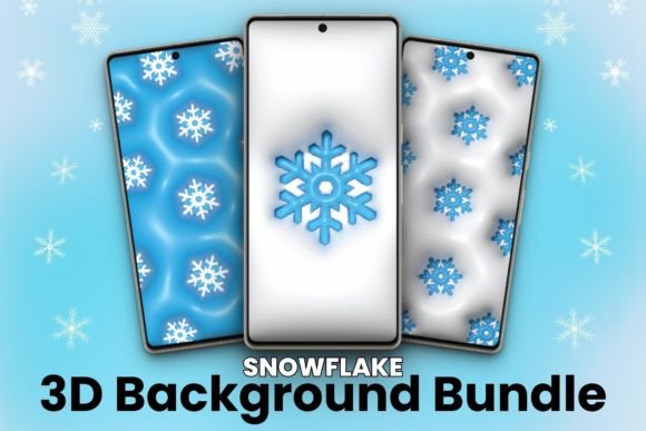 Download Snowflake 3D Snow Wallpaper Bundle - Premium Resources